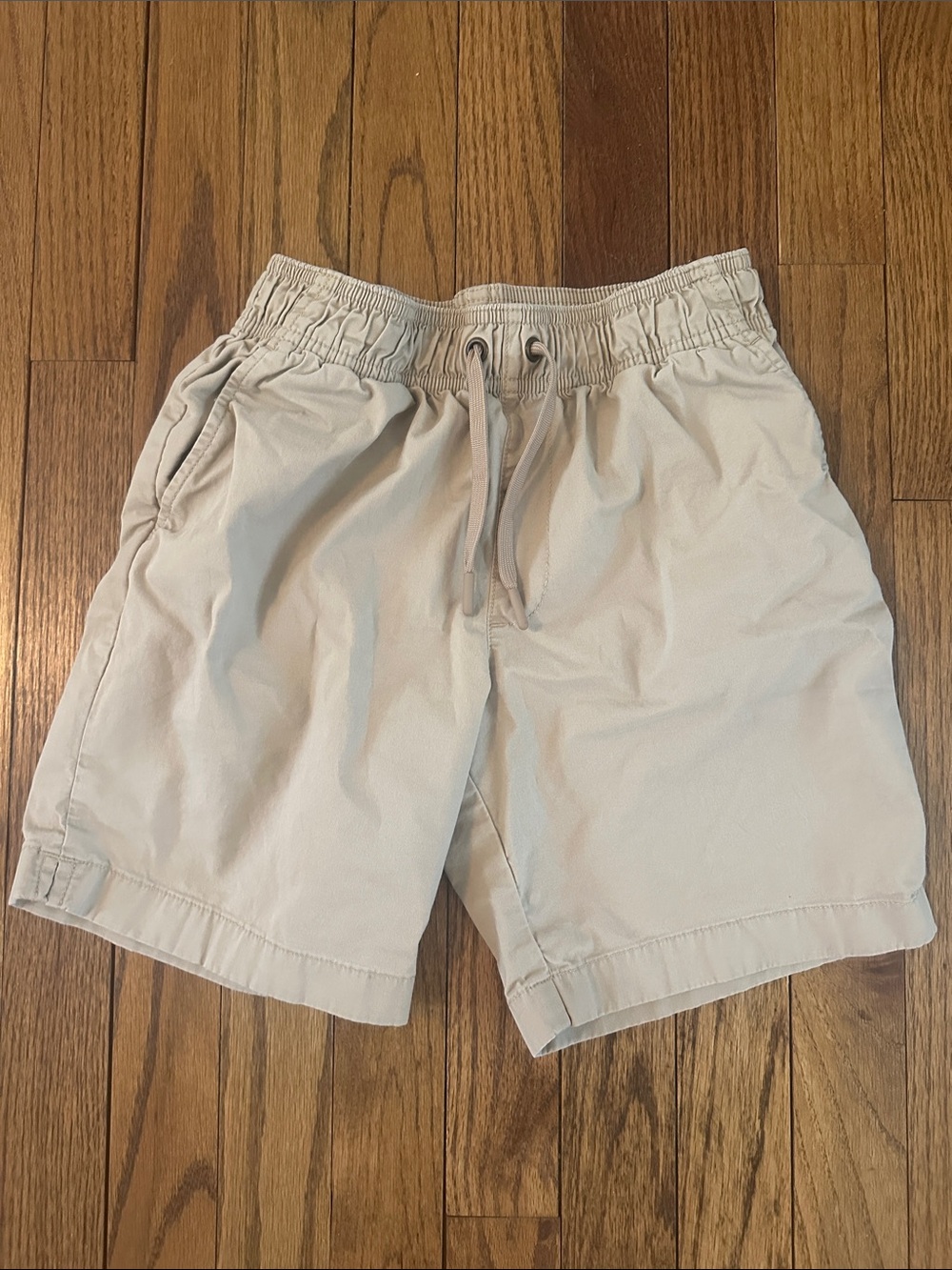Crewcuts Light Beige Drawstring Cargo Shorts